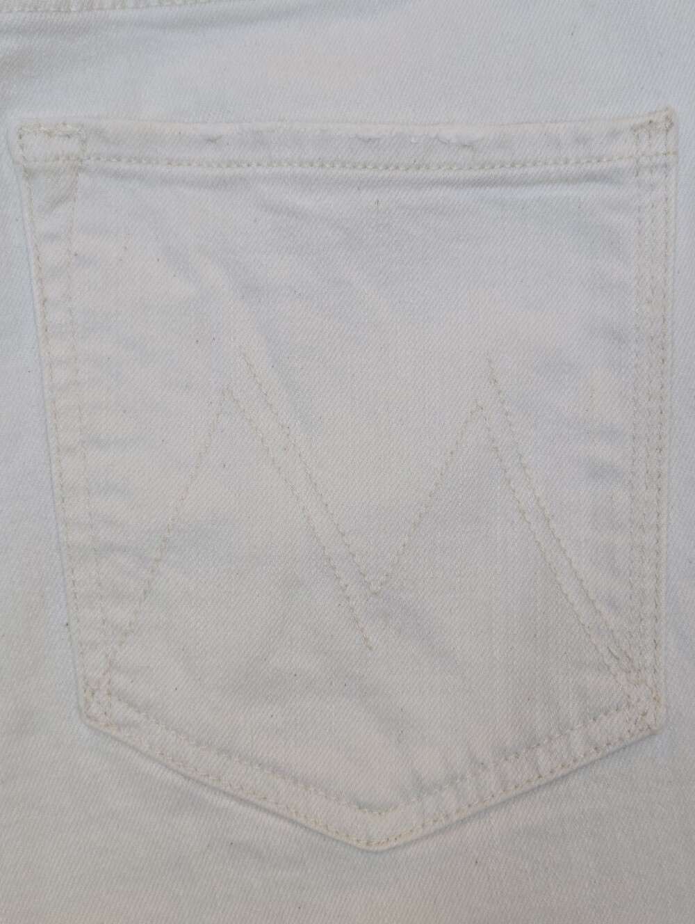 Mother Superior Denim High Waisted Rider Ankle Jean Straight Leg Ivory 28 - Picture 14 of 16